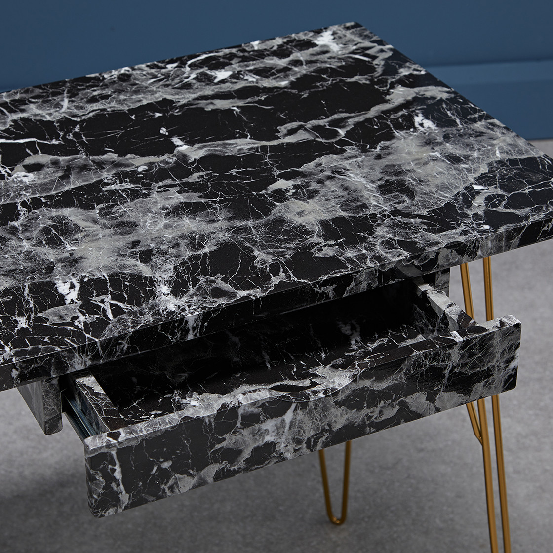 Fusion Desk Black Marble