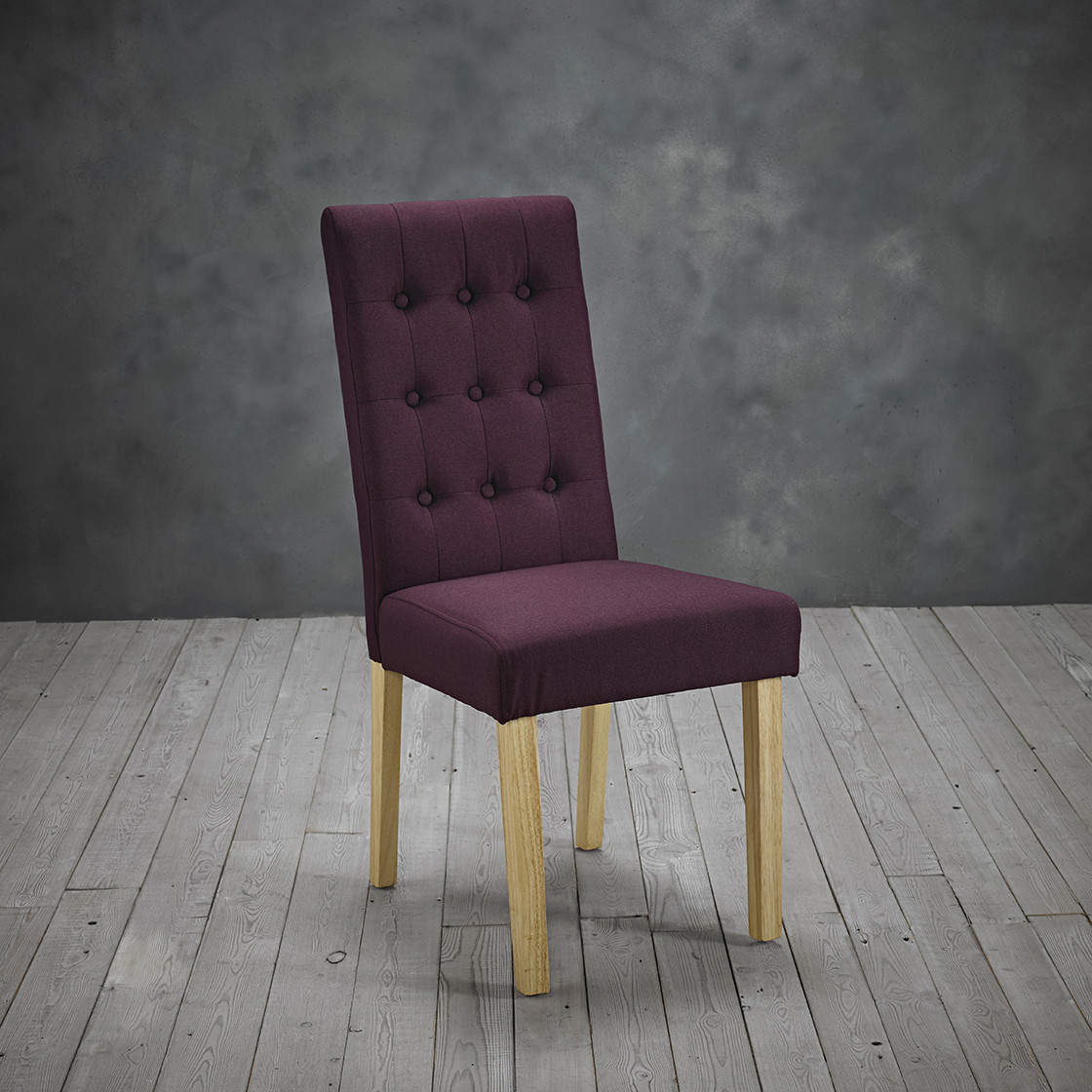 Roma Chair Plum (Pack of 2)