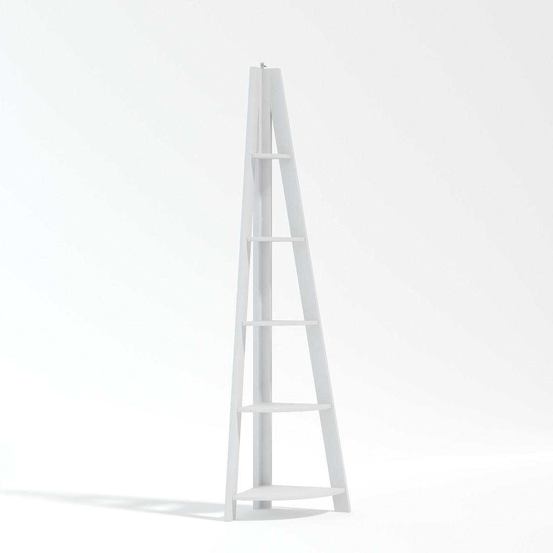 Tiva Corner Ladder Shelving White