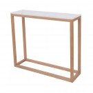 Harlow Console Table Oak-White Marble Top