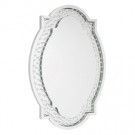 Valentina Oval Mirror Silver