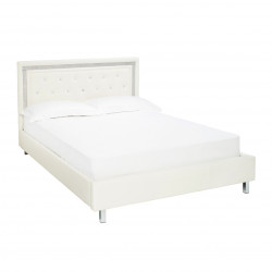 Crystalle 5.0 Kingsize Bed White